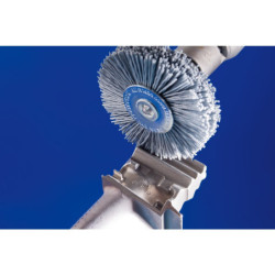 Brosse carbure de silicium plate sur tige 6 mm RBU