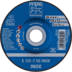 DISQUE D125x7 A 30 N SG-INOX/22,23