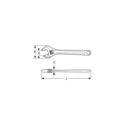 CLE A MOLETTE 300mm EXPERT