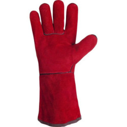 Gant soudeur croûte bovin rouge T.10 3133X - 413X4X