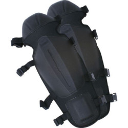 Protège tibia débroussaillage souple Noir la paire