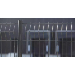 PANNEAU DE CLOTURE AXIS C HAUT 1.20mx LARG 2.48m Maille 200x55mm FIL 5mm GRIS 7016