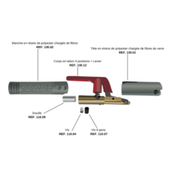 PINCE PORTE ELECTRODE COBRA 300 A