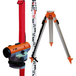 KIT NIVEAU DE CHANTIER + MIRE + TRIEPED