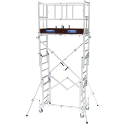 ECHAFAUDAGE X'TOWER haut plancher 2.80m-haut travail 4.80 m