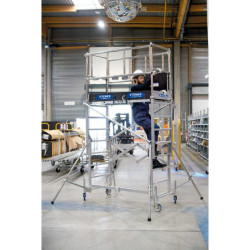 ECHAFAUDAGE X'TOWER haut plancher 2.80m-haut travail 4.80 m