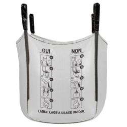 SAC BIGBAG ECO CHANTIER Dim: 95x95x110cm CAPACITE 1500 kg