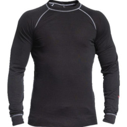 Maillot de corps thermo 100% polyester Noir