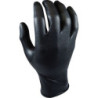 Gant usage court nitrile non poudré écaillé noir boîte de 50