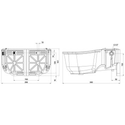 ABREUVOIR À NIVEAU CONSTANT PVC, 5L, RACCORD 1/2
