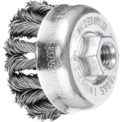 BROSSE BOISSEAU FILS TORSADES M14 D.100MM POS TBG 100 0,50