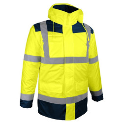 FS Parka HV 4en1 Parina classe 3 Jaune/marine