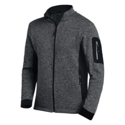 SWEAT CARDIGAN ZIPPE CHRISTOPH 100% POLY 280G Marine/ Noir