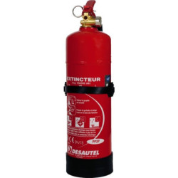 EXTINCTEUR POUDRE ABC 1 KG AVEC SUPPORT