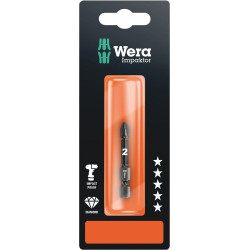 BLISTER DE 1 EMBOUT IMPACT POZIDRIV PZ 2 X LONG 50 MM