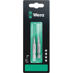BLISTER DE 2 EMBOUTS PHILLIPS PH 2 X LONG 50 MM