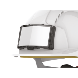 CASQUE EVOLITE VENTILE PORTE BADGE HARNAIS AJUSTEMENT 3D SERRAGE Blanc