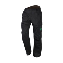 Pantalon forestier anti coupure Everest R Green impact classe 1 type A Noir