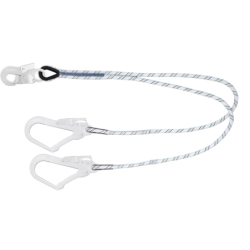 Longe double fourche corde tréssée 1m