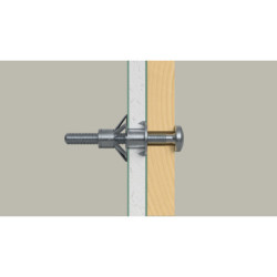 CHEVILLE METALLIQUE POUR PLACO + VIS HM4x32S (boite de 50 pcs)