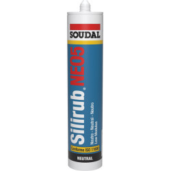 MASTIC SILICONE SILIRUB NOE5 TON PIERRE 300 ML