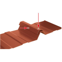 VIS AUTOPERCEUSE METAL ZACROVIS TH12 6x145mm RAL 8012 (sachet 100 pcs)