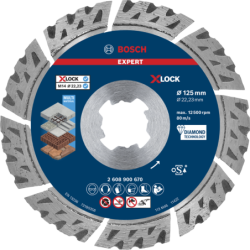 DISQUE DIAMANT X-LOCK EXPERT 125x22,2