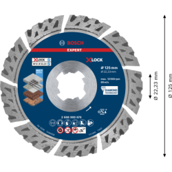 DISQUE DIAMANT X-LOCK EXPERT 125x22,2