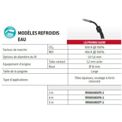 TORCHE MIG LG PROMIG EAU 500W 4M