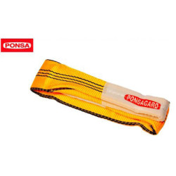ELINGUE PLATE AVEC BOUCLES 3T-2M LARG 90mm JAUNE