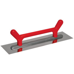 PLATOIR SUISSE LISSE INOX 50x14cm avec porte-platoir.