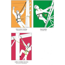 Harnais antichute 2 points Speed Air 4 ceinture rotative 180° taille S-L