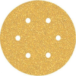 DISQUE ABRASIF Ø150mm 6 TROUS GR180 EXPERT (blister 5 pcs)