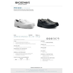 Mocassin Primo S2 SR Blanc