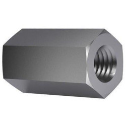 ECROU HEXAGONAL DE JONCTION M6x18mm ZING