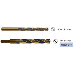 FORET CYL HSS GBX GOLD & BLACK Ø8,0mm (etui 10 pcs)