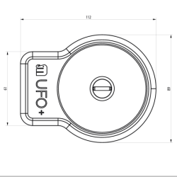 VERROU DE SÉCURITÉ POUR VÉHICULE UTILITAIRE UFO KIT 2 PIECES, INOX AVEC 3 CLÉS