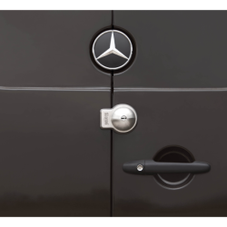 VERROU DE SÉCURITÉ POUR VÉHICULE UTILITAIRE UFO KIT 2 PIECES, INOX AVEC 3 CLÉS