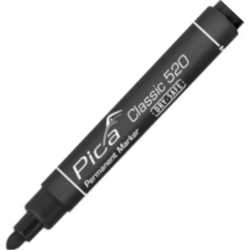 MARQUEUR NOIR PERMANENT PICA POINTE OGIVE épaisseur d’écriture 1-4 mm (vrac)