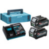 Pack de 2 batteries MAX XGT 40V 2.5 Ah + chargeur En coffret Makpac