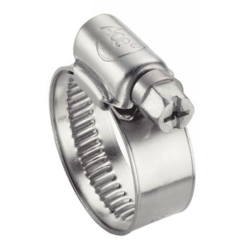 COLLIER DE SERRAGE BANDE PLEINE L.9mm , Ø10-16mm ACIER W1