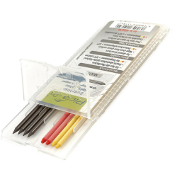 MINES ASSORTIES GRAPHITES-ROUGES-JAUNES POUR PICA DRY LONGLIFE MULTIUSAGE (etui de 8 mines)