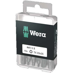 EMBOUTS DE VISSAGE 1/4 TORX TX 15x25mm (boite de 10 pcs)