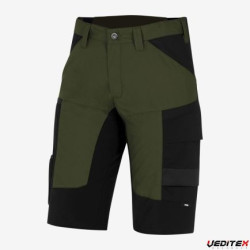BERMUDA KIM ULTRA LEGER STRETCH Olive/Noir