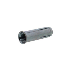 CHEVILLE METALLIQUE FEMELLE GRIP+ L AVEC COLLERETTE M12x50mm