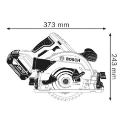 Scie circulaire GKS 18V-57 G Sans batterie ni chargeur En coffret