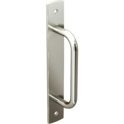 POIGNEE ACIER SUR PLATINE REF 1297