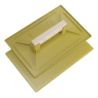 TALOCHE EN ABS RECTANGULAIRE JAUNE 27x18cm