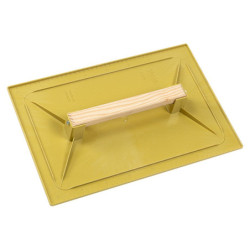 TALOCHE EN ABS RECTANGULAIRE JAUNE 27x18cm