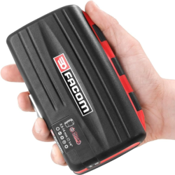 COFFRET RADIO 1/4'' 38 PIÈCES NANO AVEC CLIQUET À MANCHE ROTATIF 360° R.360NANOPB